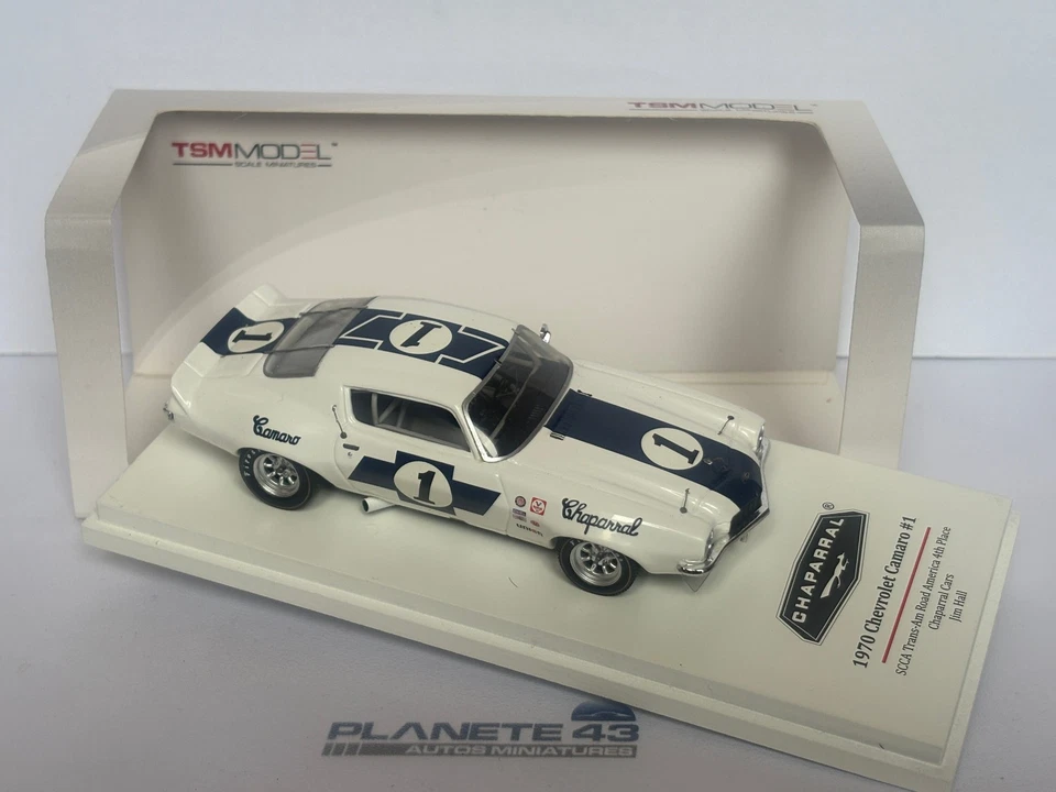 TRUESCALE TSM 114344 CHEVROLET CAMARO #1 SCCA TRANS-AM ROAD 1970 1/43 - Photo 2/3