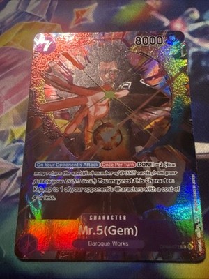 1x Mr. 5(Gem) OP04-072 R Alt Art- Kingdoms Of Intrigue- Mint- English OPTCG