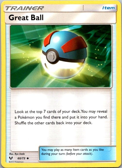 Great Ball Uncommon Shining Legends 60/73 NM