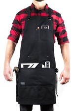 Deluxe Edition Waxed Canvas Tool Apron for Men and Women, Heavy Duty Work Apr...