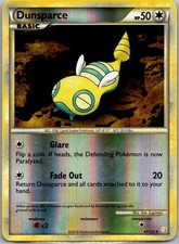 Pokemon TCG Dunsparce Uncommon Reverse Holofoil HeartGold SoulSilver 41/123 MP