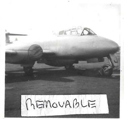 Vintage Foto RAF 41 Squadron Gloster Meteor Düsenjäger Biggin Hill 1951