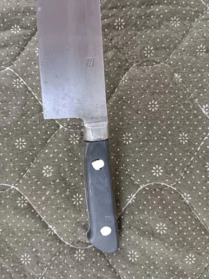 Cuchillo de cocina japonés Misono Vintage Santoku acero sueco MY03S33 290 mm. Foto 3 de 4