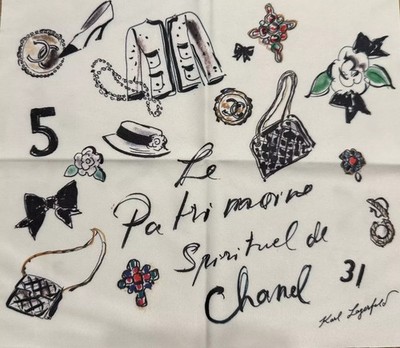 CHANEL Brillenputztuch Sonderedition Lagerfeld - NEU - unbenutzt