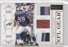 2011 Playoff National Treasures NFL Gear Trios Prime 4/49 Marcell Dareus #24 0b2