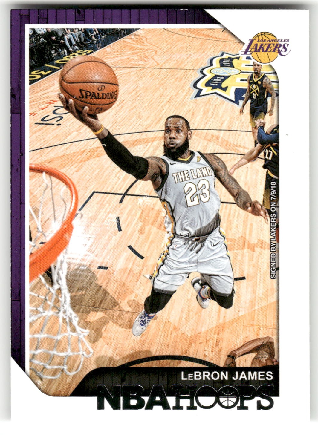 LeBron James 2018-19 Hoops #82 Los Angeles Lakers