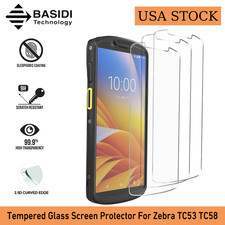 New 3PCS Tempered Glass Screen Protector for Zebra Symbol TC53 TC58 US STOCK