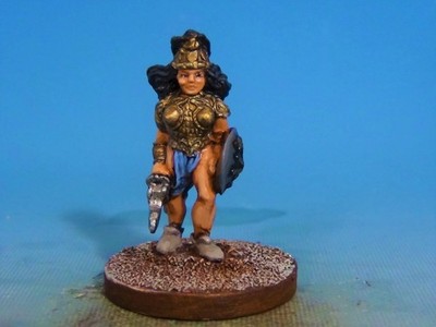 Grenadier Gold Line Painted Female Warrior 25mm Dungeons & Dragons D&D OOP