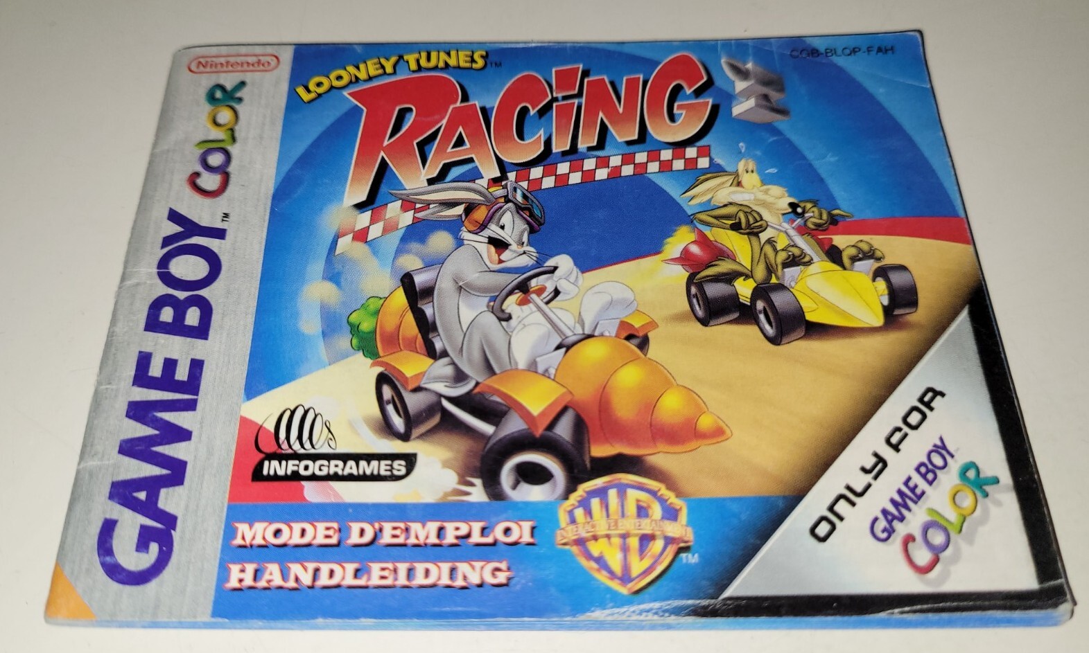 Notice - Nintendo Game Boy Color - Looney Tunes Racing - EUR - Bon État