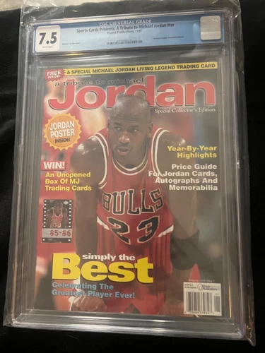 Tribute To Michael Jordan 1999 Basketball Magzine CGC 7.5 rare pop one🔥🔥🔥🔥🔥