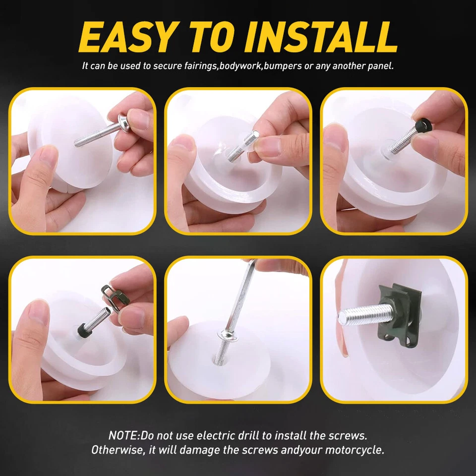 Juego completo de 177 piezas de pernos de carenado aptos para motocicleta Yamaha M6 M5 juego de tuercas de tornillos Foto 4 de 4