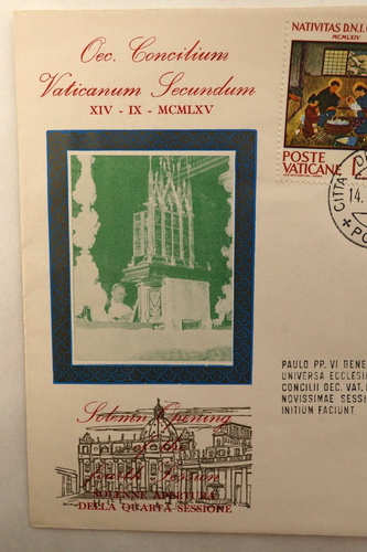 Vatican City FDC w US SC#A124 Solemn Opening of the 4th Session Paulo PP VI - Picture 7 of 12