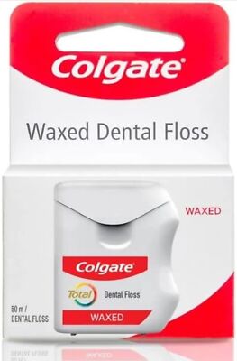 20 Pack-of-Colgate-Total-Waxed-Dental-Floss-50m  each-Free-Shipping