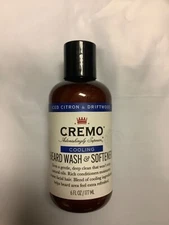Cremo Cooling Beard Wash and Softener - 6 fl oz - Iced citron and driftwood