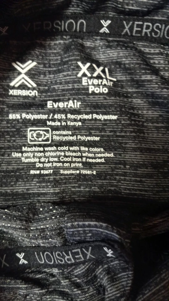 Polo Xversion Ever Air Hombre XXL Gris en Excelente Estado 2XL Golf Activo Foto 4 de 4