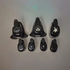 Stampin' Up! LOT of 7 Punches - Corners, Circles, Star, Square - Black & Silver