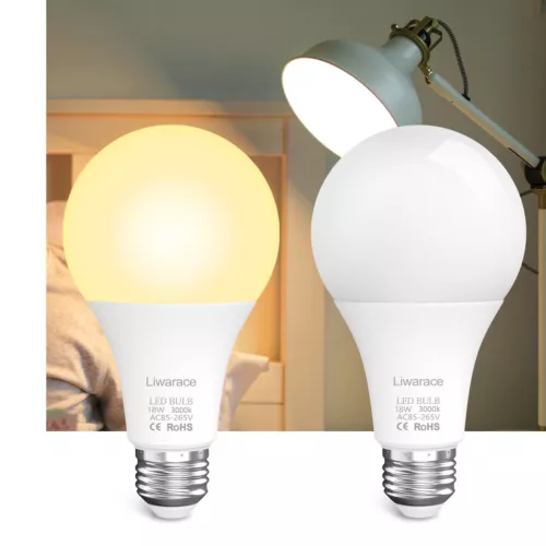 E27 E26 LED Light Bulbs 50/90/150/180 Watt Equivalent Saving Energy Lamp Bulb US
