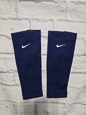 Nike Pro Elite Running Leg Calf Sleeves Sz Medium Navy Blue Made In USA