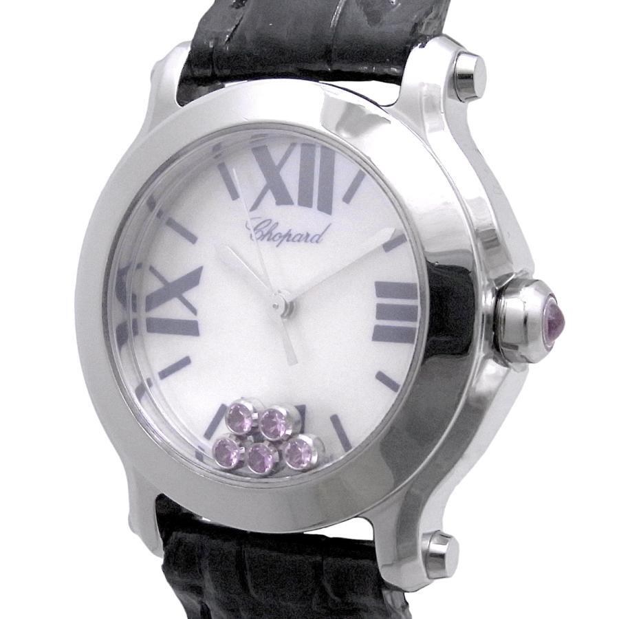 Chopard Happy Sport Pink Sapphire 8509 Quartz White Shell  display picture 3