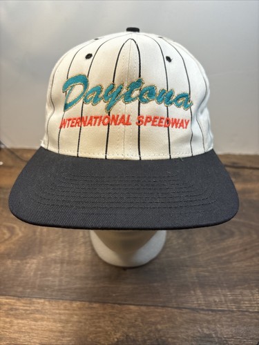 Daytona International Speedway Hat Embroidered Racing Cap SnapBack Stripe