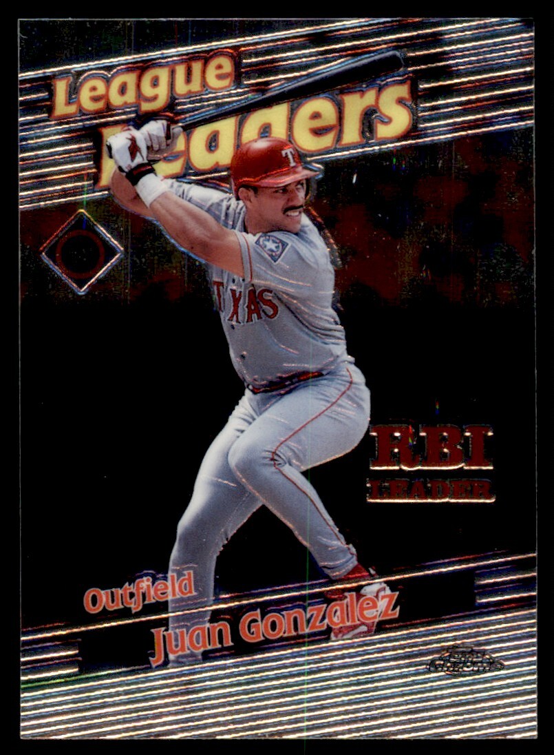 1999 Topps Chrome League Leaders RBIs Juan Gonzalez #226