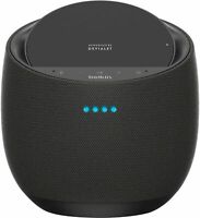 Belkin SoundForm Elite Hi-Fi Smart Speaker + Wireless Charger with Alexa, Airplay2 (Black)
