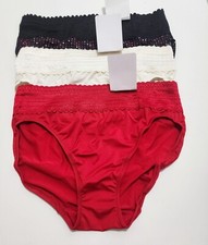3 Warner's Lace Hi Cut Panty Multi 5109 Sz 6/M - NWT