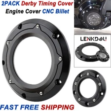 CNC Engine Derby Timer Timing Cover For Harley Softail Dyna Street Bob Road King
