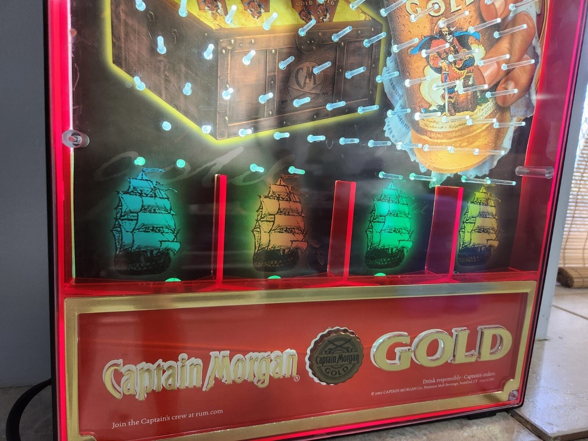 CAPTAIN MORGAN GOLD MALT BEER LIGHTED BAR PINBALL GAME SIGN | eBay