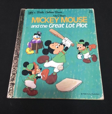 A Little Golden Book WALT DISNEY'S MICKEY MOUSE AND THE GREAT LOT PLOT 1974