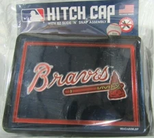 MLB Atlanta Braves Laser Cut Trailer Hitch Cap Cover Universal Fit WinCraft