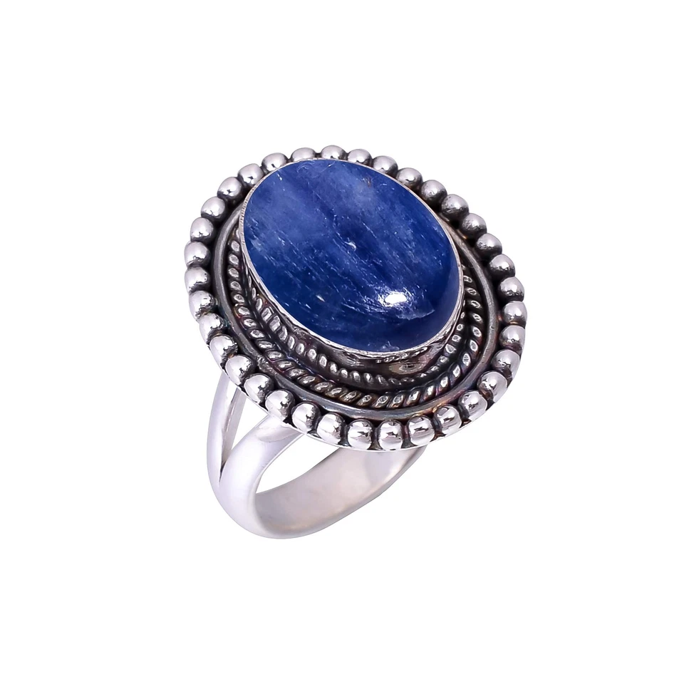 Kyanite Gemstone 925 Sterling Silver Jewelry Ring All Size, Unique Ring, For Her - Image 3 of 4