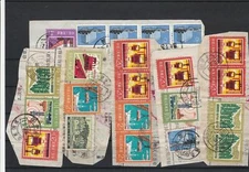 China Commemorative Used Stamps + Cancels on Paper - Great for Crafts Ref 32478