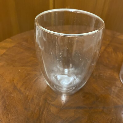 Bodum Pavina Double Wall Coffee Cup Mug Stemless Wine Glass 10 oz