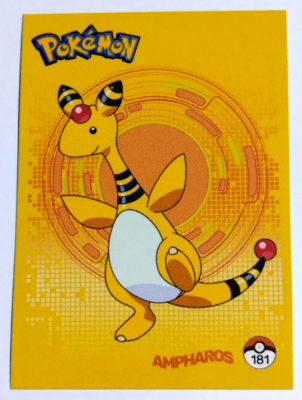 2024 POKEMON Premium Collection Sticker #181 AMPHAROS Johto Chile
