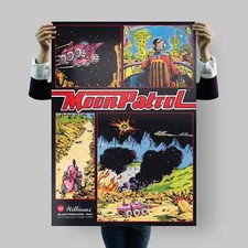 Poster Moon Patrol di Williams - Opera d'arte fantascientifica arcade classica • Formato B2