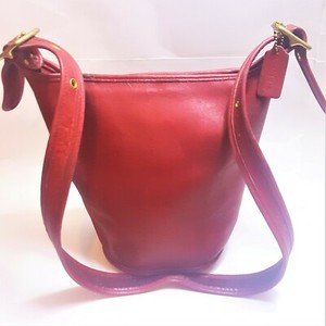 red bucket purse