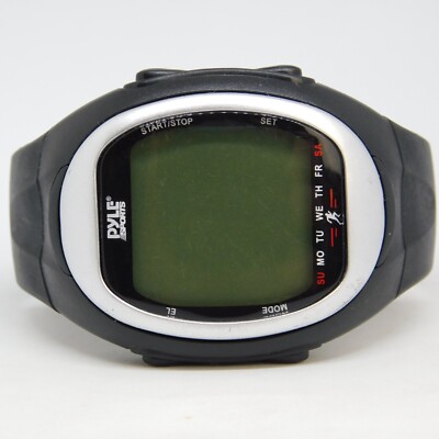 Pyle Sports Black Tone Quartz Digital Men's Watch New Battery