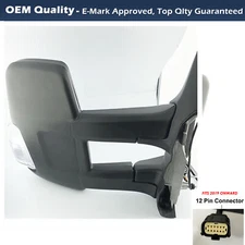 LHS Ford Transit 2014 to 2024 Complete Wing Mirror Electric Unit (LONG Arm )