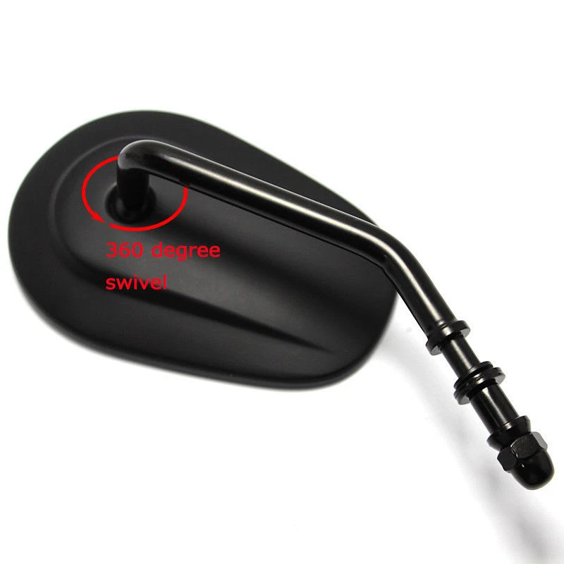 Espejos retrovisores laterales de vástago largo negros para Jeep Wrangler JK CJ YJ TJ 87-19 Foto 4 de 4