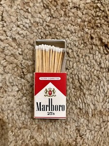 Marlboro 25s Wood Matches Promo 1983