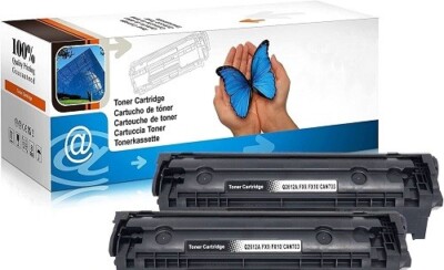 2 x  Toner Monochrome Alternativ für HP Q2612A FX9 FX10 CAN703 BK