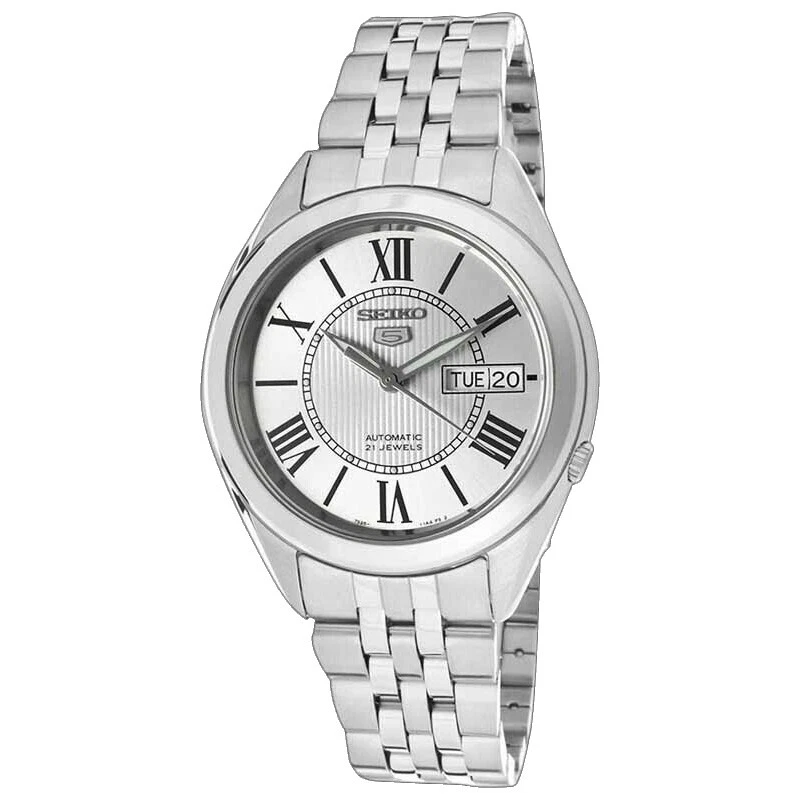 Seiko 5 Silver Case Wristwatches