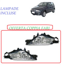 2 X PER LANCIA Y YPSILON 2000/2003 FARO FANALE PROIETTORE ANTERIORE H3/H7 ELET.