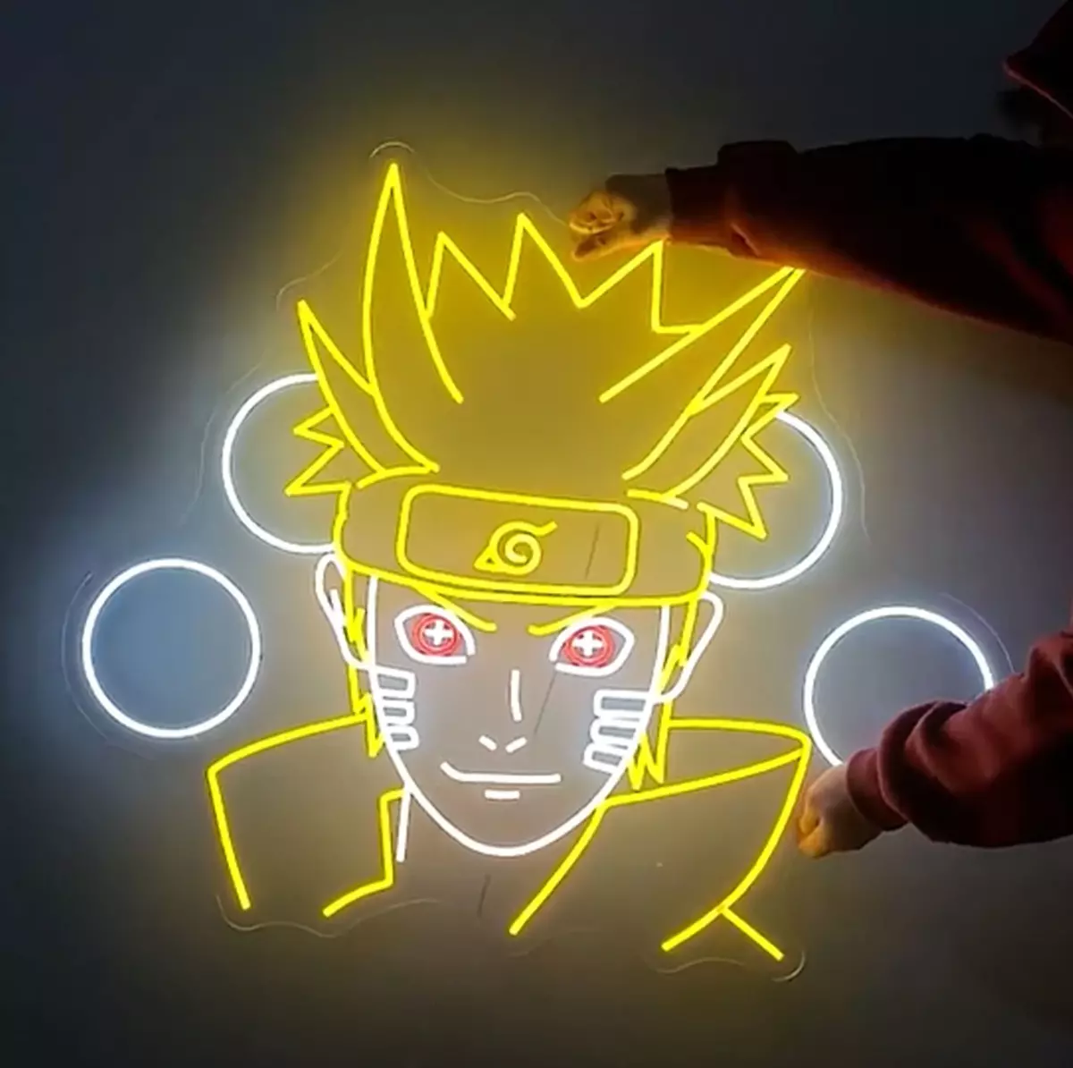 NARUTO LED LIGHT NEON SIGN GAME ROOM JAPANESE ANIME DECOR WALL ART