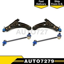 4pcs Front Control Arm w/ Ball Joint Stabilizer Bar Link Kit For Chevrolet Aveo