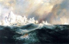 Dipinto ad olio Spettri-dal-Nord-1891--Morano-pittura ad olio-paesaggio marino wav