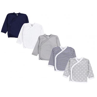 TupTam Unisex Baby Langarm Wickelshirt 5er Set