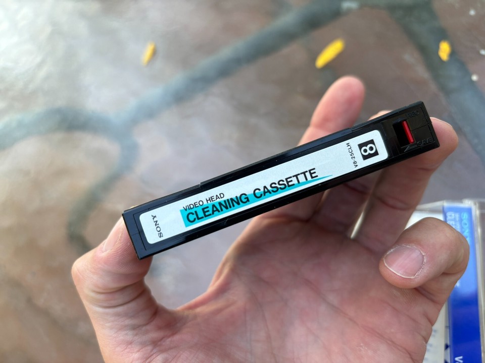 Sony Hi8 V825CLH 8mm Head Cleaning Cassette Camcorder Tape eBay