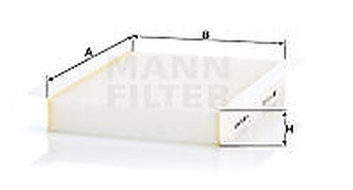 CU 22 022 Mann-Filter Filter, Innenraumluft FüR Alfa Romeo, Fiat, Jeep-image